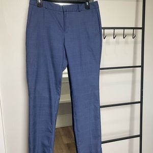 Banana Republic Ryan Curvy Pants Size 2 Blue Plaid